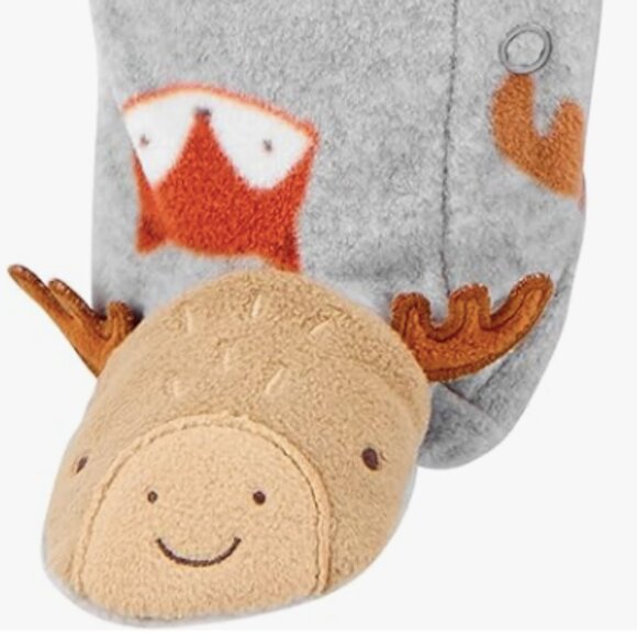 Simple Joys by Carter's 2-pack fleece footed sleep & play sleepers (3-6 months) - Picture 2 of 8